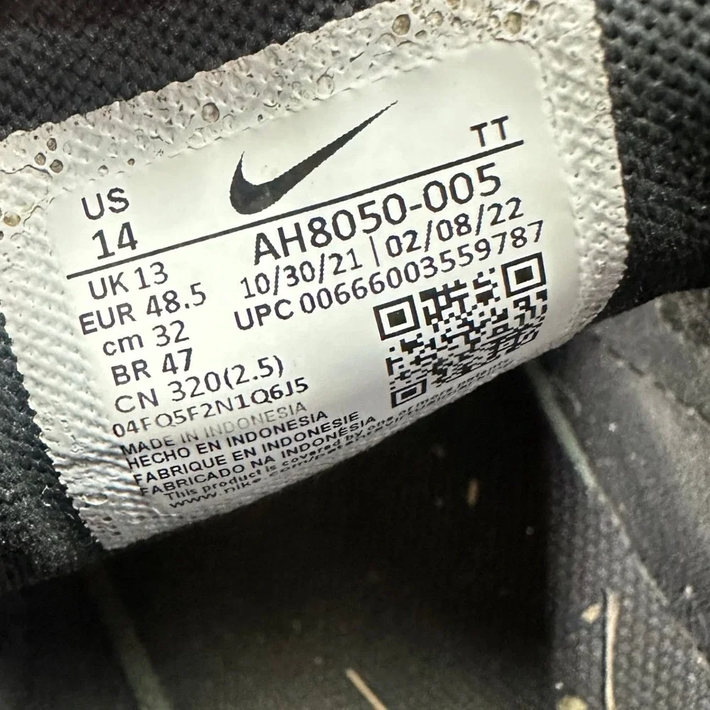 Nike Air Max 270 Triple Black Size 14 Men's Running Training Shoes AH8050-005